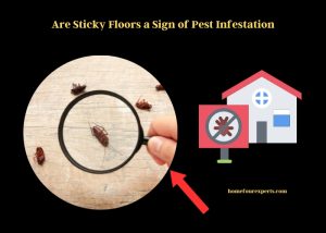 are sticky floors a sign of pest infestation