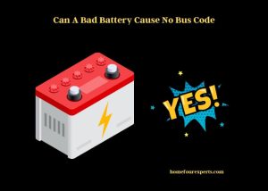 can a bad battery cause no bus code