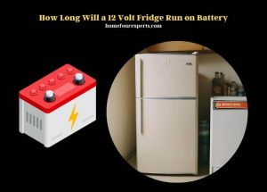 how long will a 12 volt fridge run on battery